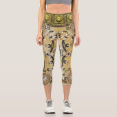 Golden French Empire Medusa Capri Leggings (Vorderseite)