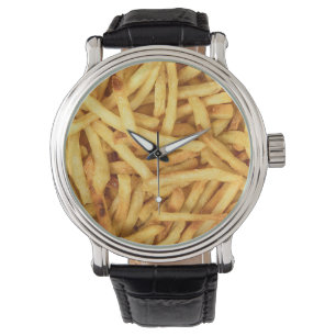 Golden French Fries Armbanduhr