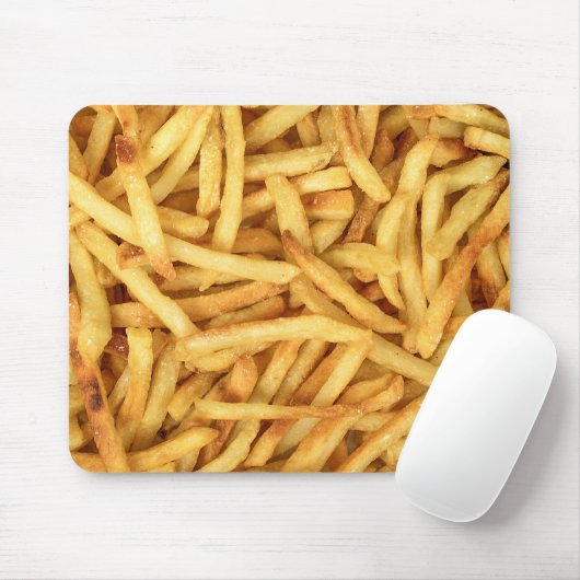 Golden French Fries Mousepad (Mit Mouse)