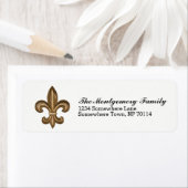 Golden French Lilie Wappen & Familienname (Insitu)