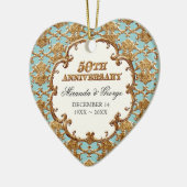 Golden French Swirl Ornament zum 50. Jubiläum (Links)