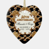 Golden French Swirl Ornament zum 50. Jubiläum (Rechts)