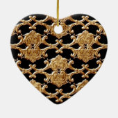 Golden French Swirl Ornament zum 50. Jubiläum (Hinten)