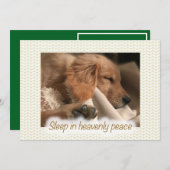 Golden Friedlich Puppy Flat Weihnachtskarte Feiertagskarte (Vorne/Hinten)