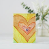 Golden Friendship Hearts Postkarten oder Karten (Stehend Vorderseite)