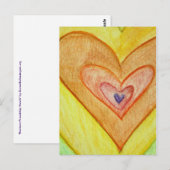 Golden Friendship Hearts Postkarten oder Karten (Vorne/Hinten)