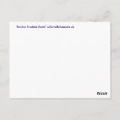 Golden Friendship Hearts Postkarten oder Karten (Rückseite)