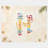 "Golden Friendship Moments" Fleecedecke (Vorderseite (Horizontal))