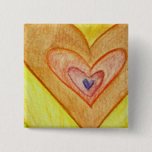 Golden Frienship Hearts Art Lapel Stifte oder Tast Button