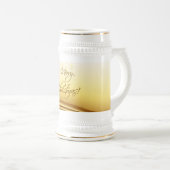 Golden Frohe Weihnachten Bierglas (VorderseiteRechts)