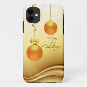 Golden Frohe Weihnachten Case-Mate iPhone Hülle