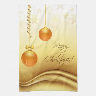 Golden Frohe Weihnachten Handtuch