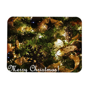 Golden Frohe Weihnachten Magnet