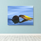 Golden Fronds Wrapped Canvas Leinwanddruck (Insitu (Holzboden))