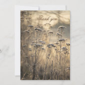 Golden Frosty Morning Flat Danke Karte (Vorderseite)