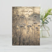 Golden Frosty Morning Flat Danke Karte (Stehend Vorderseite)