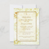 Golden Funeral Butterfly Motivational Quote Mitteilungskarte (Rückseite)