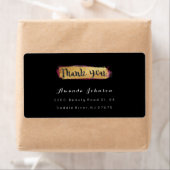 Golden Funkelnd Pink Pinselstriche Vielen Dank (Insitu)