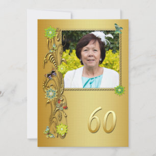 Golden Garden 60. Geburtstagsfeier Einladung
