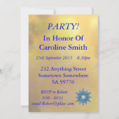 Golden Garden 82. Geburtstagsfeier Einladung (Rückseite)