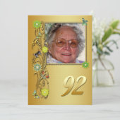 Golden Garden 92. Geburtstagsfeier Einladung