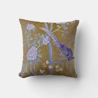 Golden Garden Chinoiserie Lila Garten Kissen