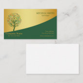 Golden Garden Garden Garden Garden Pflege und Land Visitenkarte (Vorne/Hinten)