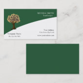 Golden Garden Garden Garden Garden Pflege und Land Visitenkarte (Vorne/Hinten)