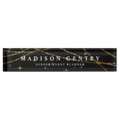 Golden Garland Marquee Namensplakette (Vorderseite)