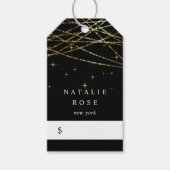 Golden Garland Price Tags Geschenkanhänger (Vorderseite)