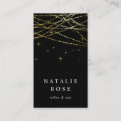 Golden Garland Vertikal Visitenkarte (Vorderseite)