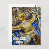 Golden Garuda Postkarte (Vorne/Hinten)