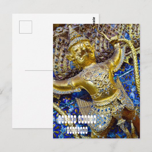 Golden Garuda Postkarte (Vorne/Hinten)