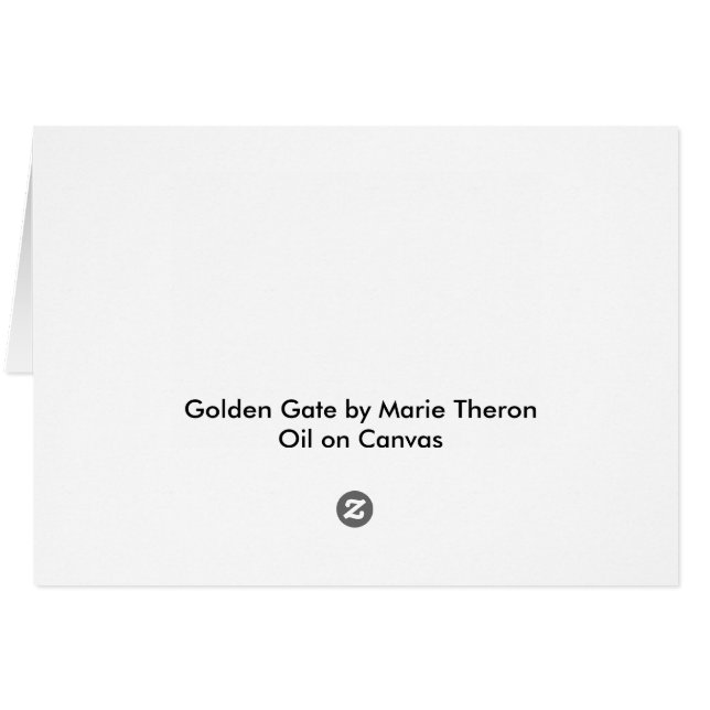 Golden Gate (Rückseite Horizontal)