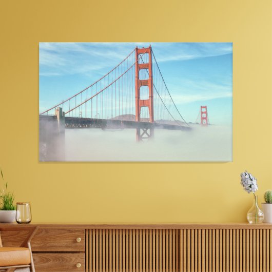 Golden Gate and Nebel Leinwanddruck (Insitu (Wohnzimmer))