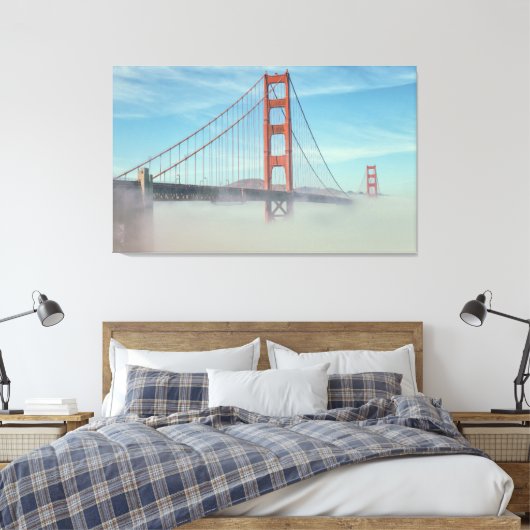 Golden Gate and Nebel Leinwanddruck (Insitu (Schlafzimmer))