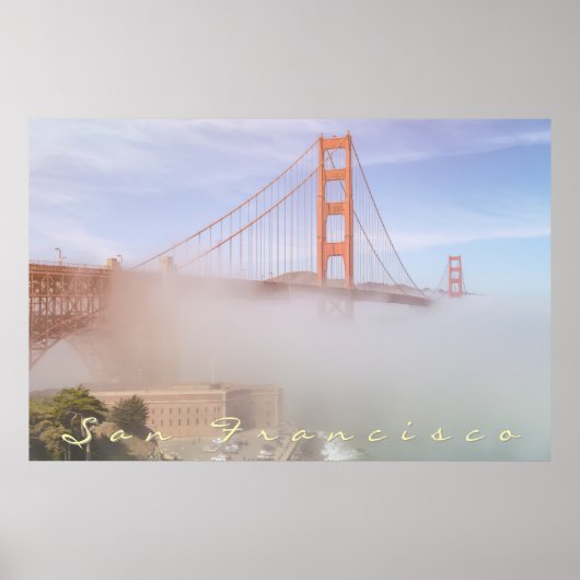 Golden Gate and Nebel Poster (Vorne)