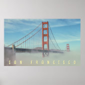 Golden Gate and Nebel Poster (Vorne)