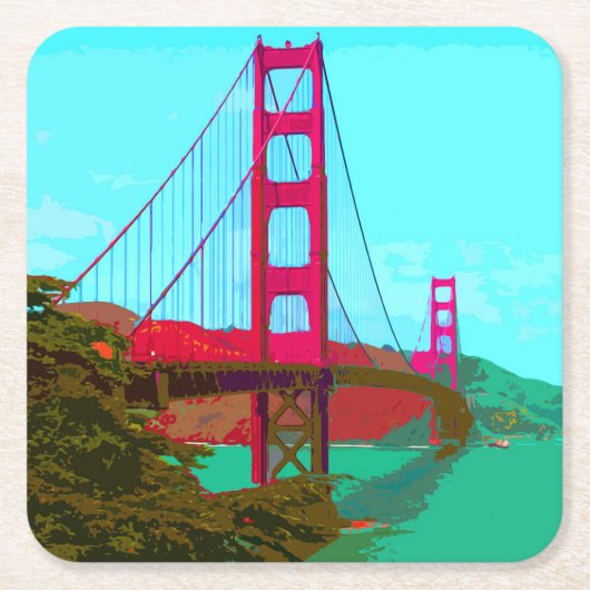 Golden_Gate_Bridge_2015_0422 Rechteckiger Pappuntersetzer (Vorderseite)