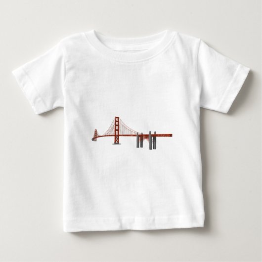 Golden Gate Bridge: 3D-Modell: Baby T-shirt (Vorderseite)