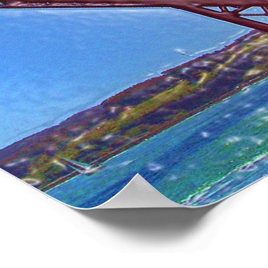 Golden Gate Bridge 3D Poster (Ecke)