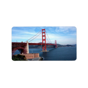 Golden Gate Bridge Adressaufkleber