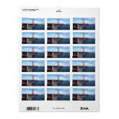 Golden Gate Bridge Adressaufkleber (Vorne)