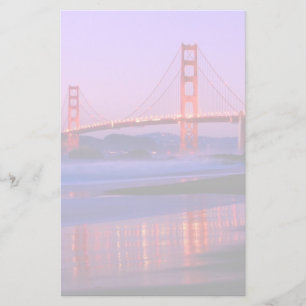 Golden Gate Bridge am Baker Beach am Sonntag Briefpapier