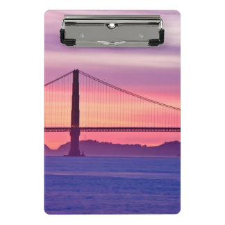 Golden gate bridge am Sonnenuntergang Mini Klemmbrett