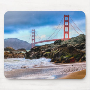 Golden gate bridge am Sonnenuntergang Mousepad