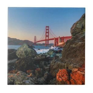 Golden gate bridge an Dämmerung   San Francisco Fliese