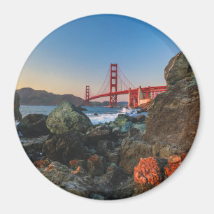 Golden gate bridge an Dämmerung   San Francisco Magnet