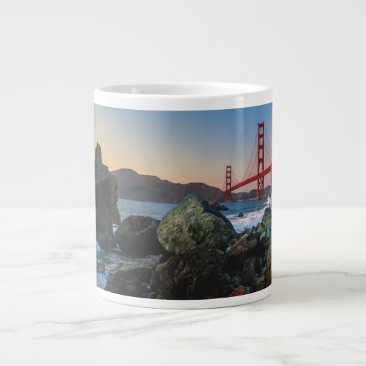 Golden Gate Bridge at Dusk| San Francisco Jumbo-Tasse (Vorderseite)