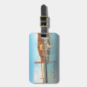 Golden Gate Bridge at Marina in Morning Gepäckanhänger (Vorderseite vertikal)